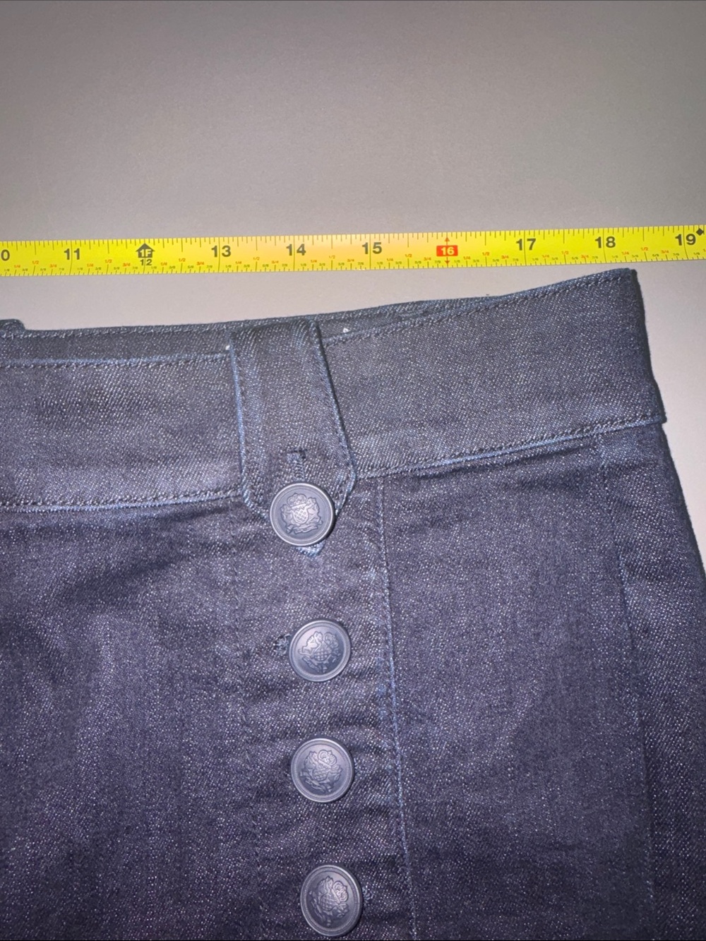 TALBOTS Womens' Marina Dark Wash Cropped Straight Leg Sailor Jeans Size 16P EUC - Picture 5 of 10